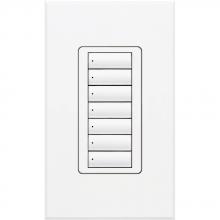 Lutron QSWS2-7BI-WH - QSWS2 WALLSTN 7B INS WH