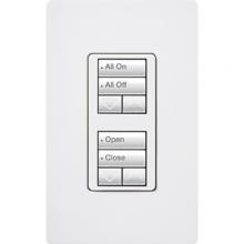 Lutron RRD-W2RLD-WH - RADIORA2 2RLD WALL KEYPAD WHITE