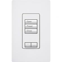 Lutron RRD-W3BRL-WH - RADIORA2 3BRL WALL KEYPAD WHITE