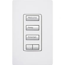 Lutron RRD-W3BSRL-WH - RA2 3BSRL WALL KEYPAD WHITE