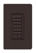 Lutron RRD-W6BRL-BR - RADIORA2 6BRL WALL KEYPAD BROWN