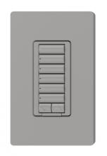 Lutron RRD-W6BRL-GR - RADIORA2 6BRL WALL KEYPAD GRAY
