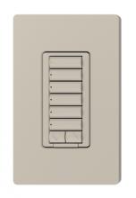 Lutron RRD-W6BRL-TP - RADIORA2 6BRL WALL KEYPAD TAUPE