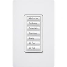 Lutron RRD-W7B-WH - RADIORA2 7B WALL KEYPAD WHITE