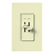 Lutron S2-LF-AL-CSA - SKYLARK DUAL FAN/LIGHT ALMOND CSA