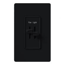 Lutron S2-LFSQH-BL - SKYLARK DUAL LT/QUIET FAN BL