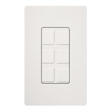 Lutron SC-6PF-SW - SIX PORT FRAME W/BLANKS SATIN COLOR SNOW