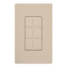 Lutron SC-6PF-TP - SIX PORT FRAME W/BLANKS SATIN COLOR TP
