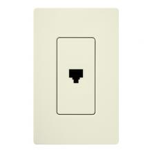Lutron SC-PJ-BI - SATIN COLOR PHONE JACK BISCUIT