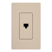 Lutron SC-PJ-TP - SATIN COLOR PHONE JACK TAUPE