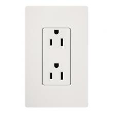 Lutron SCR-15-SW - SATIN COLOR 15 AMP RECEPTACLE SNOW