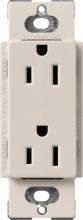 Lutron SCR-15-TP - SATIN COLOR 15 AMP RECEPTACLE TAUPE
