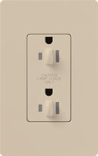 Lutron SCR-20-DDTR-TP - SATIN 20 A TMPR RESIST DUAL DIM RECPT TP