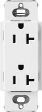 Lutron SCR-20-SW - 20A SATIN COLOR RECEPTACLE SNOW