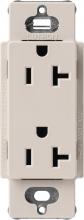 Lutron SCR-20-TP - 20A SATIN COLOR RECEPTACLE TAUPE