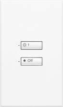 Lutron SR-2BN-WH-EGN - SEETCH 2 BUTTON FACEPLATE KIT