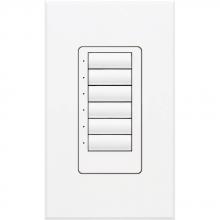 Lutron SS-6BI-GWH-E00 - SOFTSWITCH 48 6BUTTON SEETOUCH