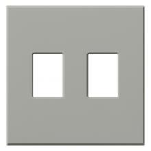 Lutron VWP-2-GR - VAREO WALLPLATE 2GNG GRAY