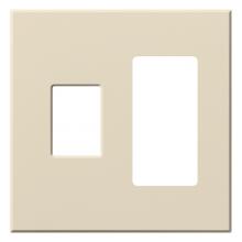 Lutron VWP-2CR-LA - VAREO WALLPLATE 2GNG CONT/RCPT LIGHT AL