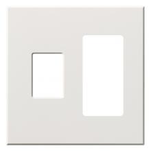 Lutron VWP-2CR-WH - VAREO WALLPLATE 2GNG CONT/RCPT WHITE