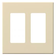 Lutron VWP-2R-BE - VAREO WALLPLATE 2GNG RECEPT BE