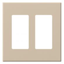 Lutron VWP-2R-TP - VAREO WALLPLATE 2GNG RECEPT TP