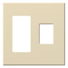 Lutron VWP-2RC-BE - VAREO WALLPLATE 2GNG RECEPT/ CONT BEIGE