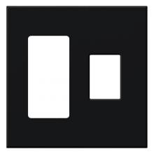 Lutron VWP-2RC-BL - VAREO WALLPLATE 2GNG RECEPT/ CONT BLACK