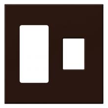 Lutron VWP-2RC-BR - VAREO WALLPLATE 2GNG RECEPT/ CONT BROWN