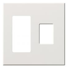 Lutron VWP-2RC-WH - VAREO WALLPLATE 2GNG RECEPT/ CONT WHITE