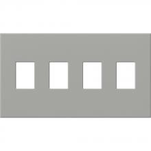 Lutron VWP-4-GR - VAREO WALLPLATE 4GNG GRAY