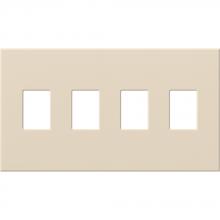 Lutron VWP-4-LA - VAREO WALLPLATE 4GNG LIGHT ALMOND