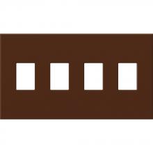 Lutron VWP-4-SI - VAREO WALLPLATE 4GNG SIENNA