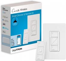 Lutron P-PKG1W-WH - Caséta Smart Dimmer and Remote Kit